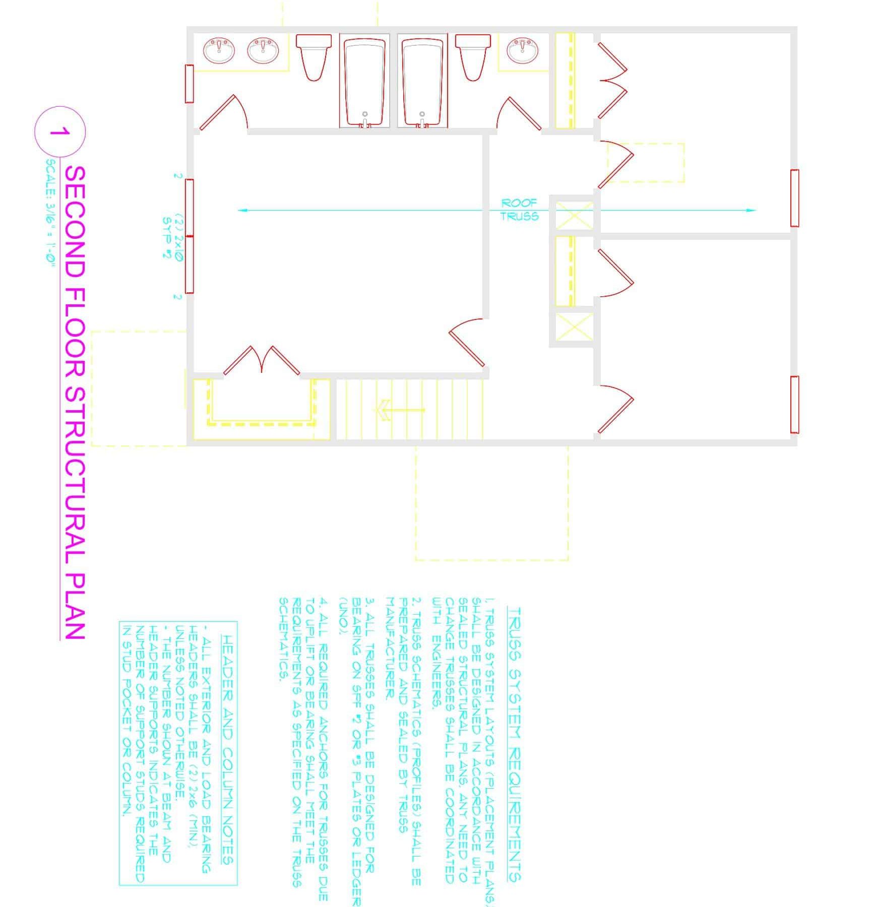 Traditional 2-Story house Plan (1379 Sq Ft) - Blueprint & CAD Designs
