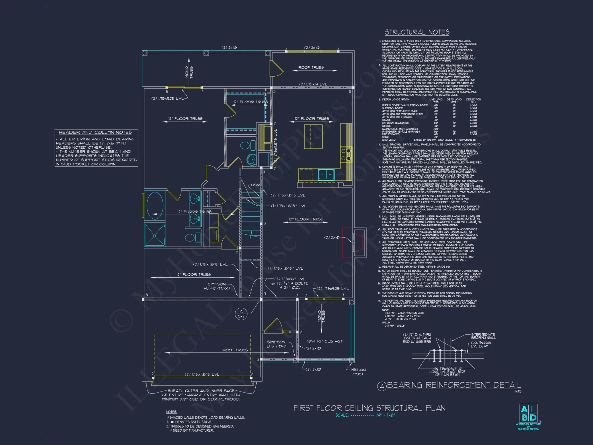 Traditional 2-Story house Plan (2570 Sq Ft) - Blueprints & CAD Files