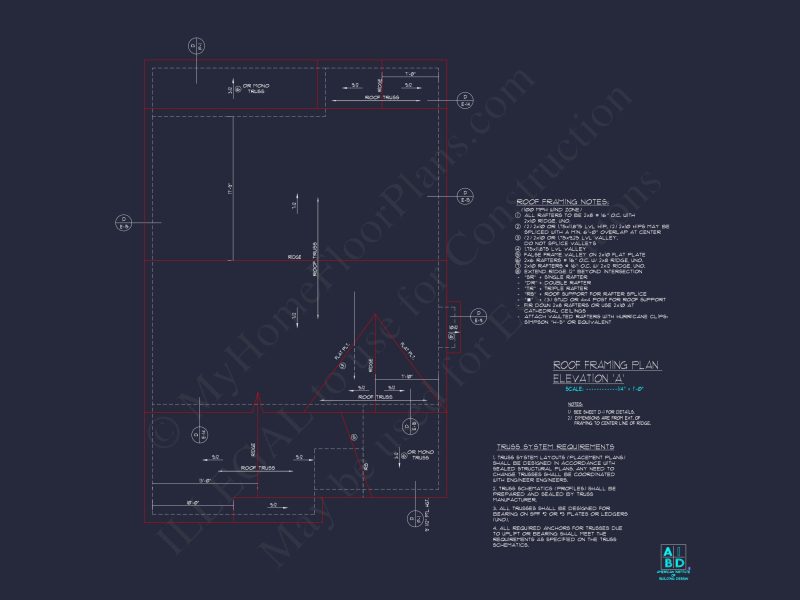 Traditional 2-Story house Plan (2570 Sq Ft) - Blueprints & CAD Files