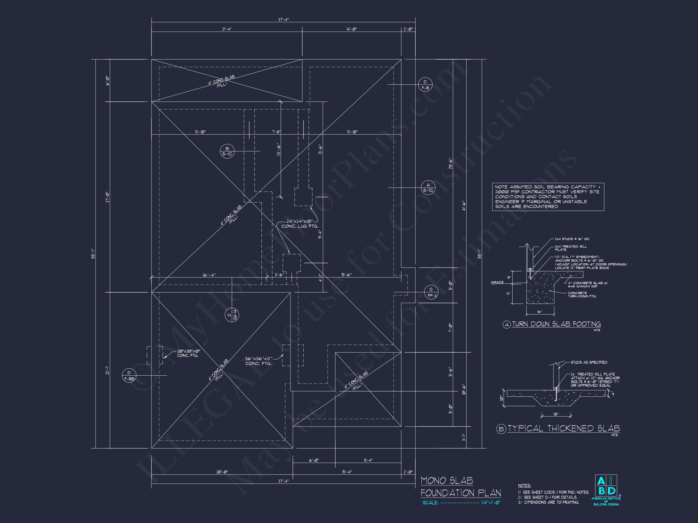 Traditional 2-Story house Plan (2570 Sq Ft) - Blueprints & CAD Files