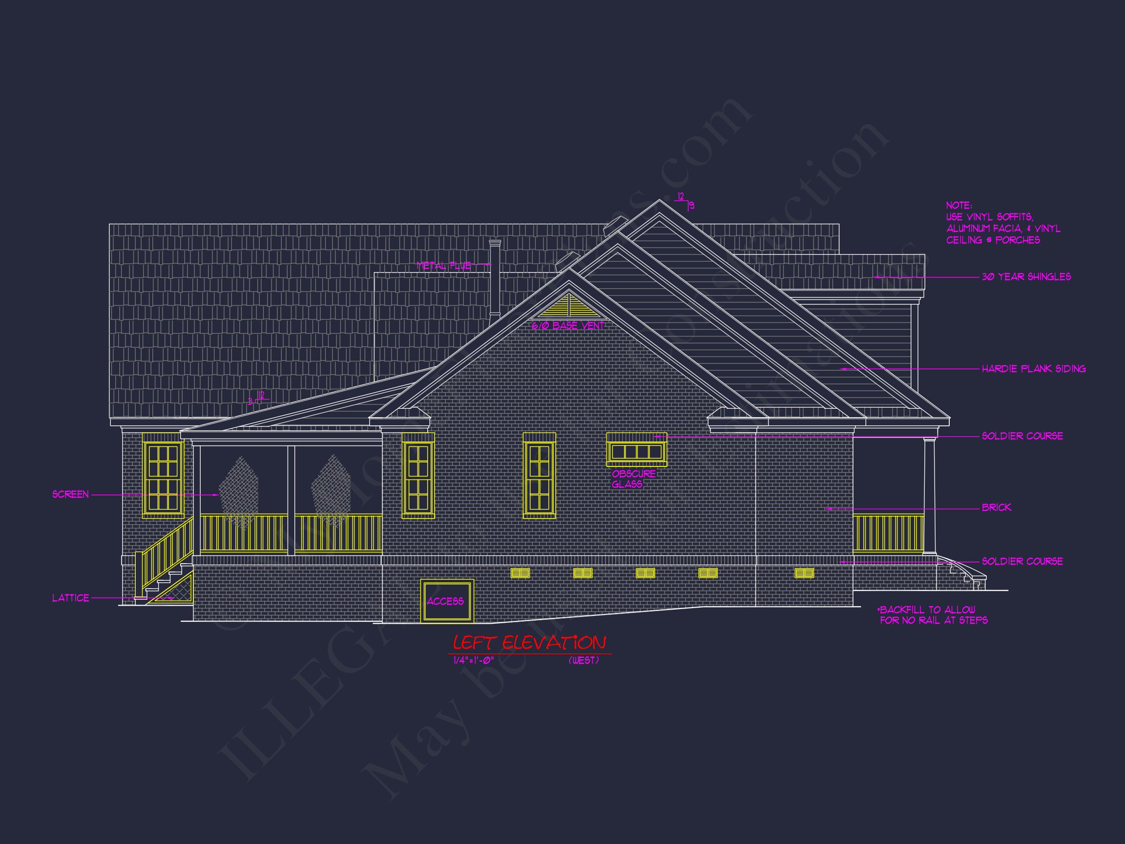 Traditional 2-Story house Plan with 3 Beds & Garage
