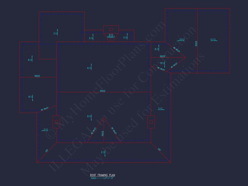 Traditional 2-Story house Plan with 4 Bedrooms and Basement (82'-5"x59'-11")