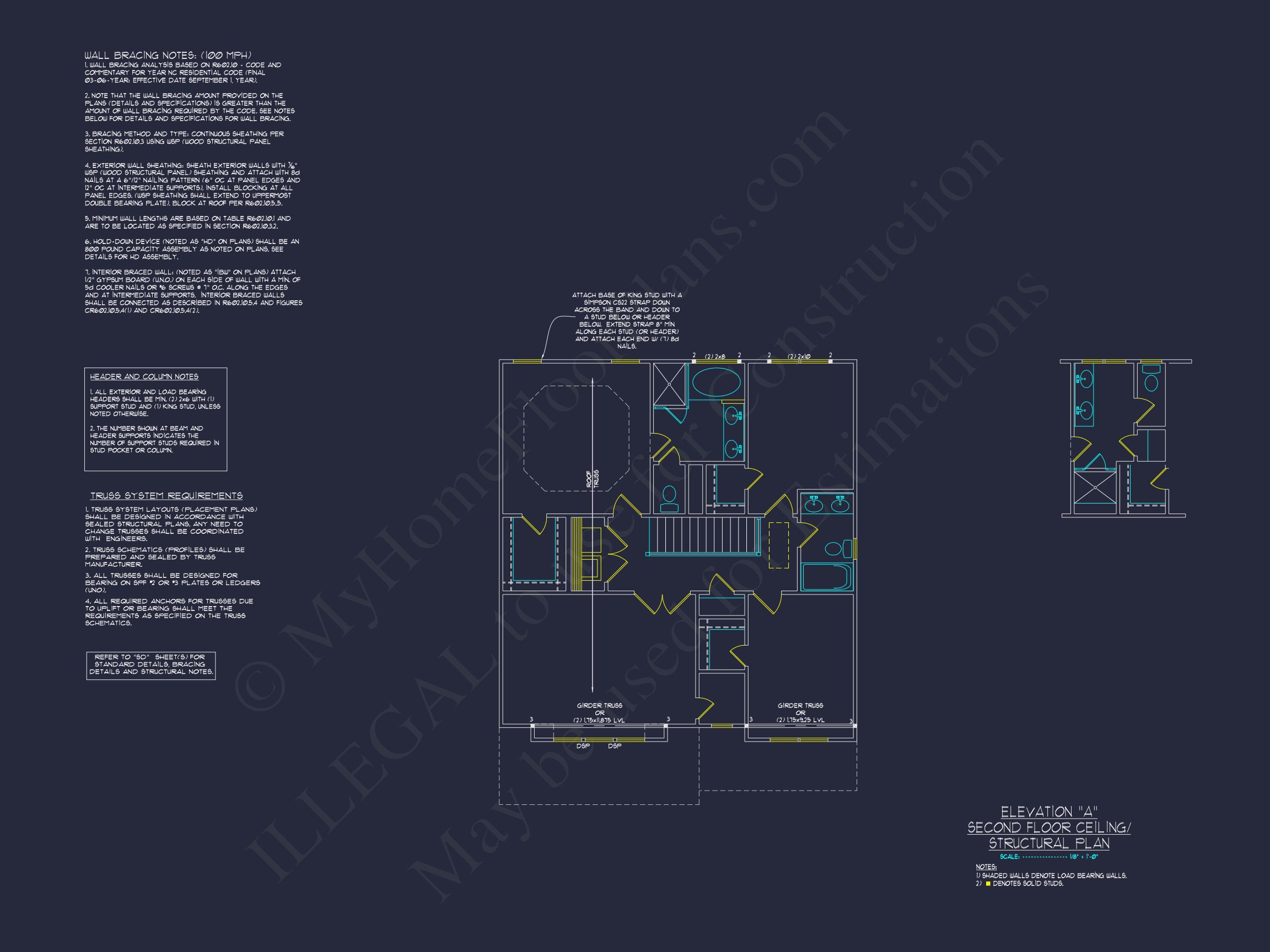 Traditional 2-Story house Plan with CAD Blueprints & Designs