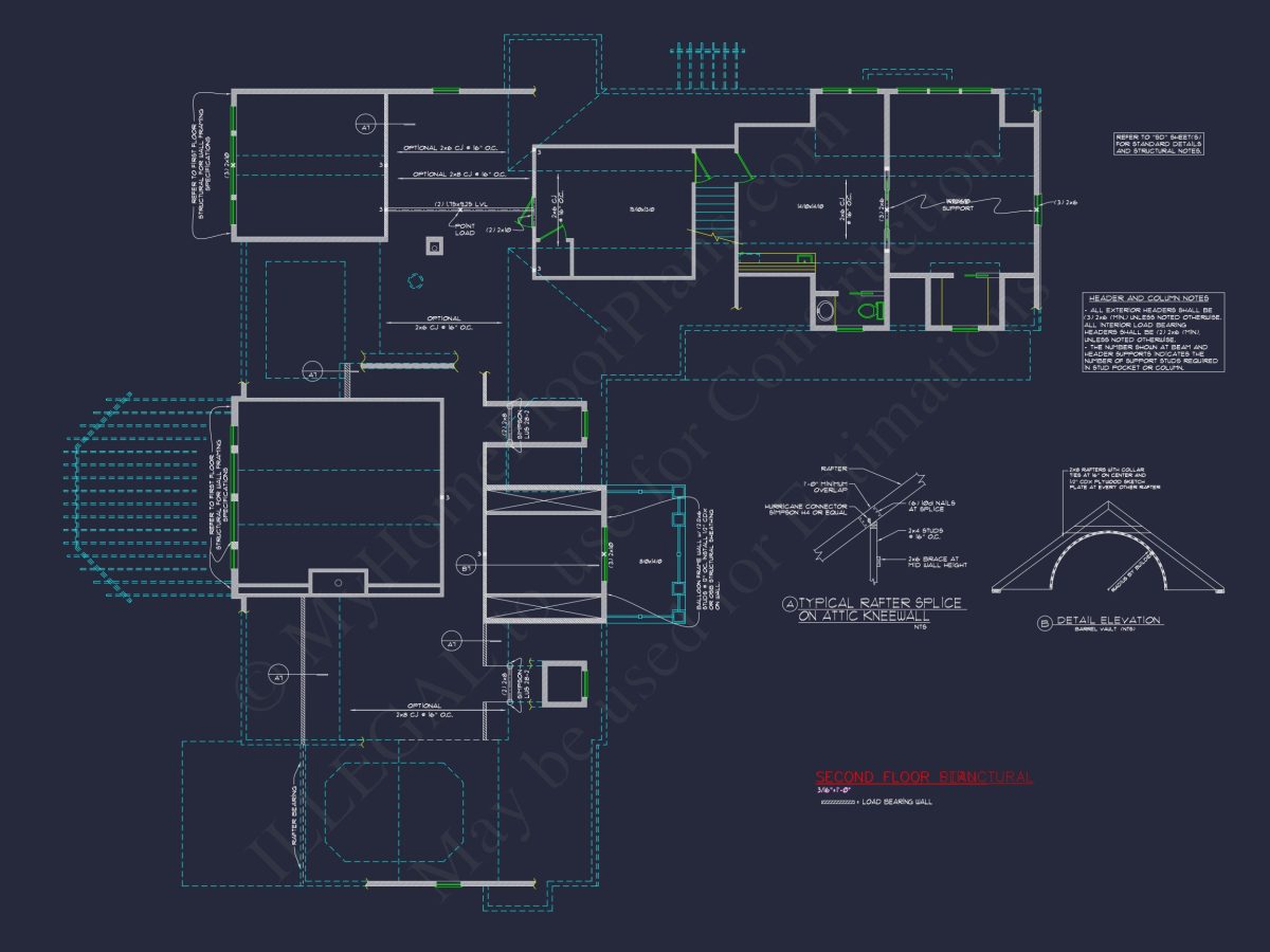 Traditional 2-Story house Plan with Open Floor Plan - 3321 Sq Ft