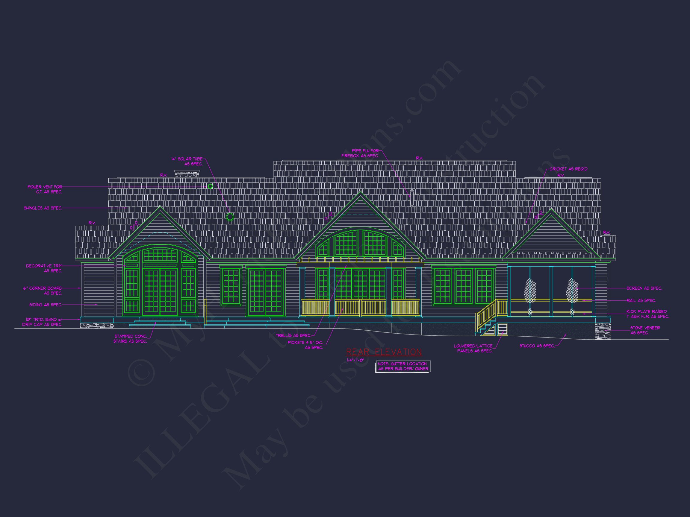 Traditional 2-Story house Plan with Open Floor Plan - 3321 Sq Ft