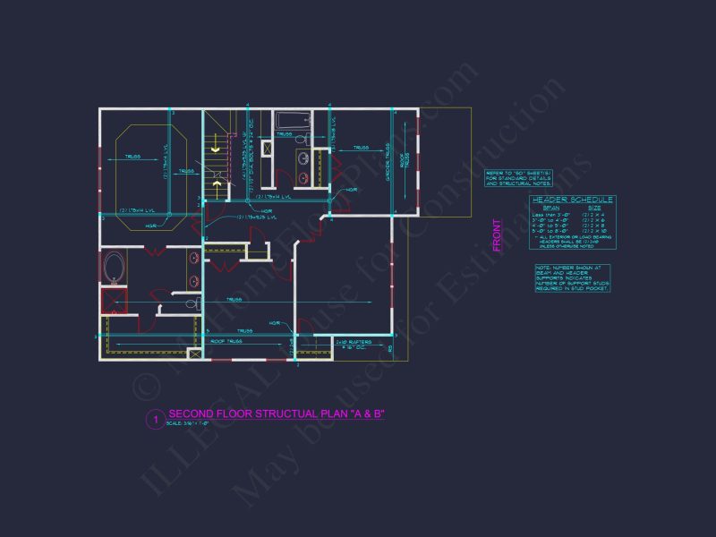 Traditional 2-Story house Plan with Open Floor Plan & Fireplace (2912 Sq Ft)
