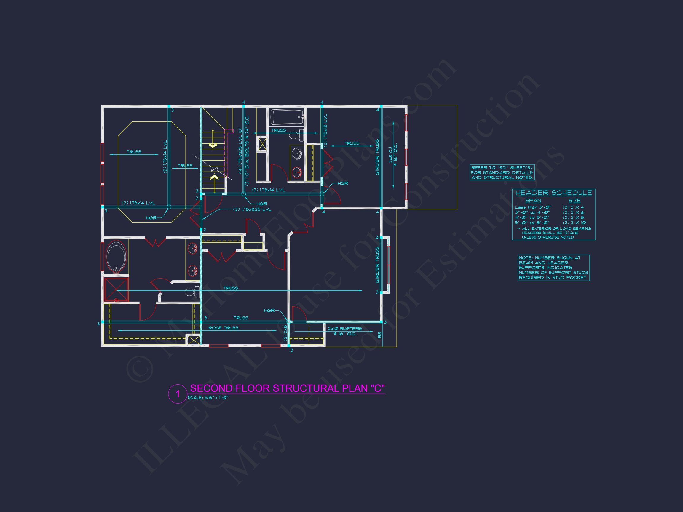Traditional 2-Story house Plan with Open Floor Plan & Fireplace (2912 Sq Ft)