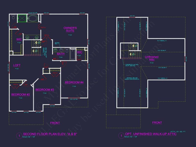 Traditional 4-Bedroom house Plan with 2-Car Garage