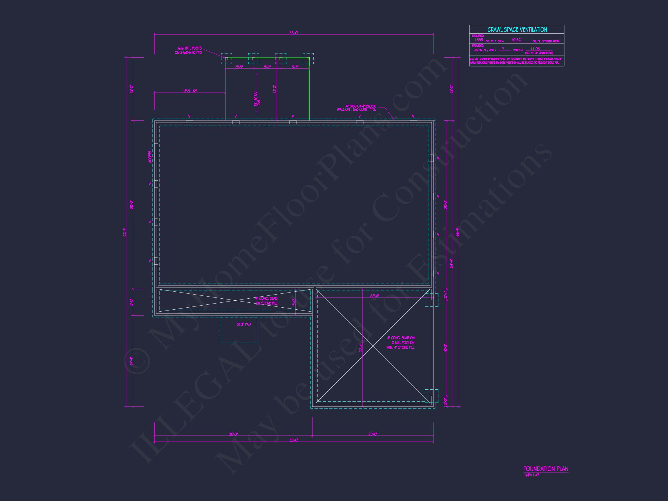 Traditional Country house Plan with Open Floor Plan & CAD Designs