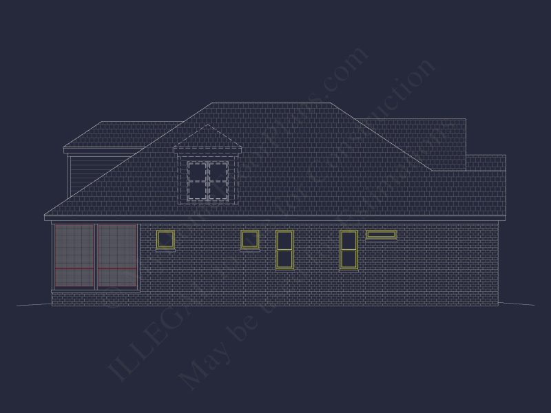 Traditional Craftsman house Floor Plan with CAD Designs