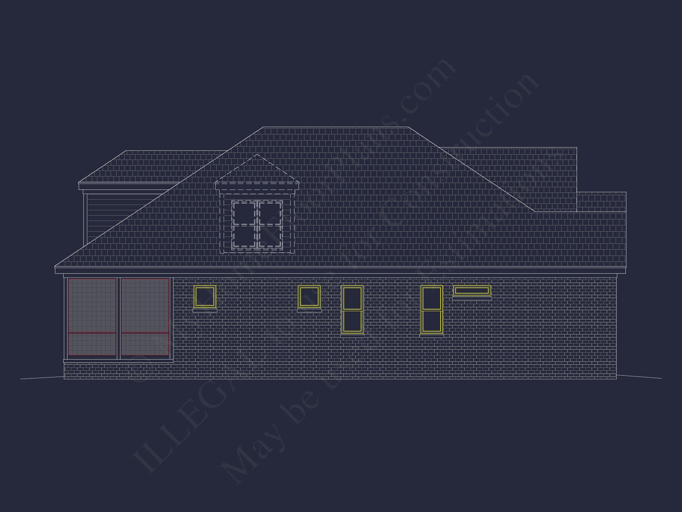 Traditional Craftsman house Floor Plan with CAD Designs