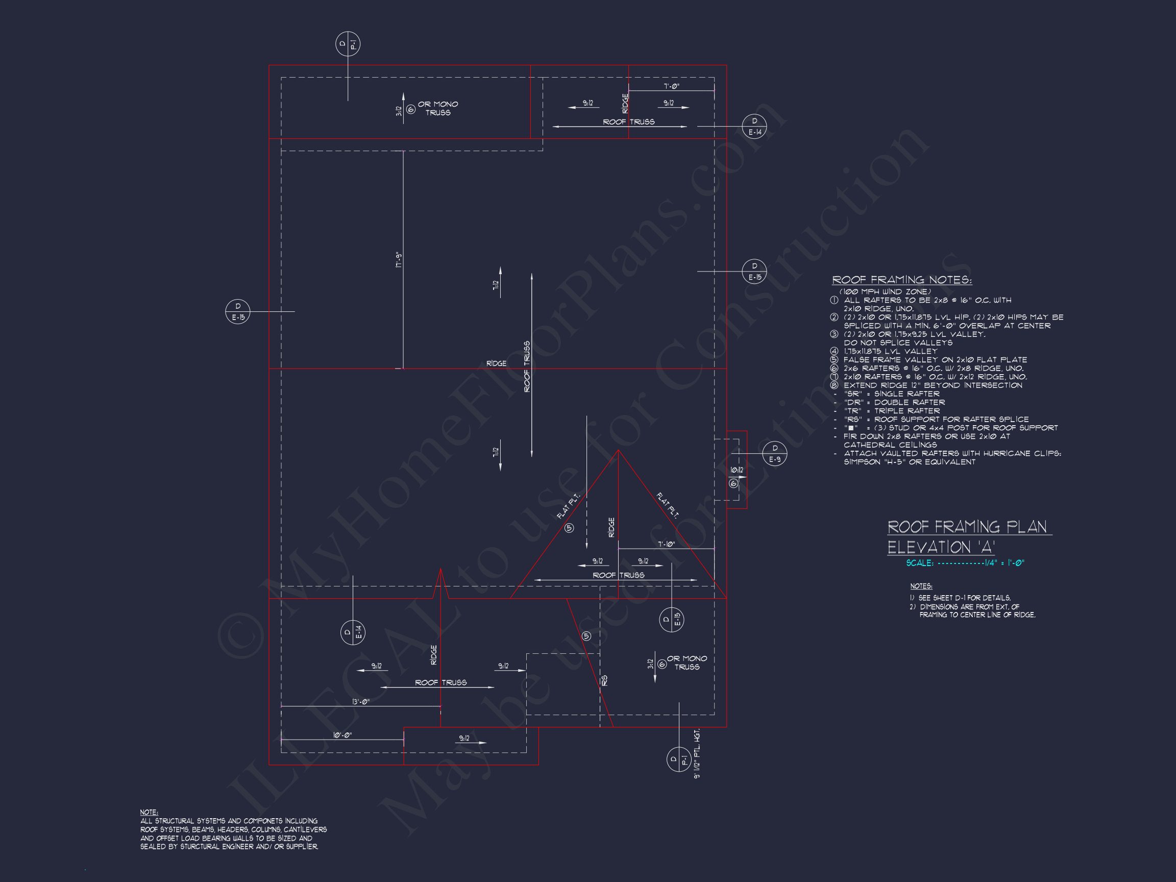 Traditional Craftsman house Plan with 2 Floors and CAD Designs