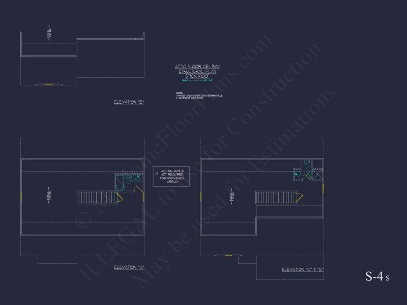 Traditional Craftsman house Plan with 2 Floors & CAD Blueprints