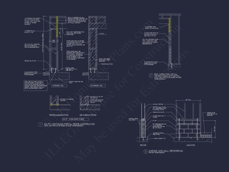 Traditional Craftsman house Plan with 2 Floors & CAD Blueprints