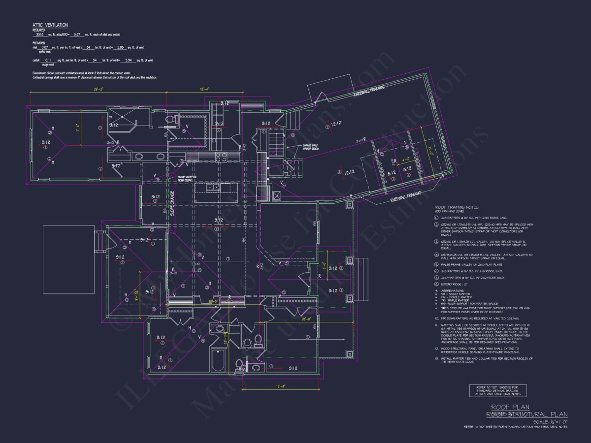 Traditional Craftsman house Plan with Bonus Room and Open Floor Plan