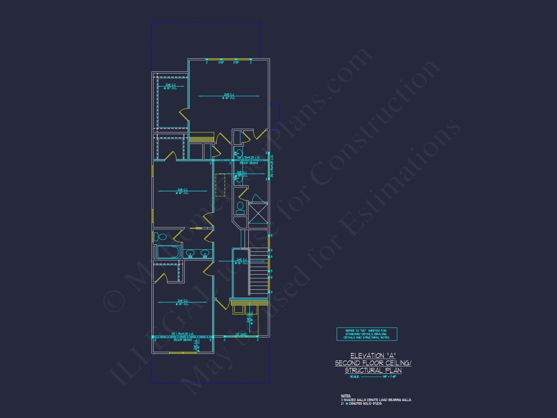 Traditional Craftsman house Plan with Detailed CAD Floor Designs