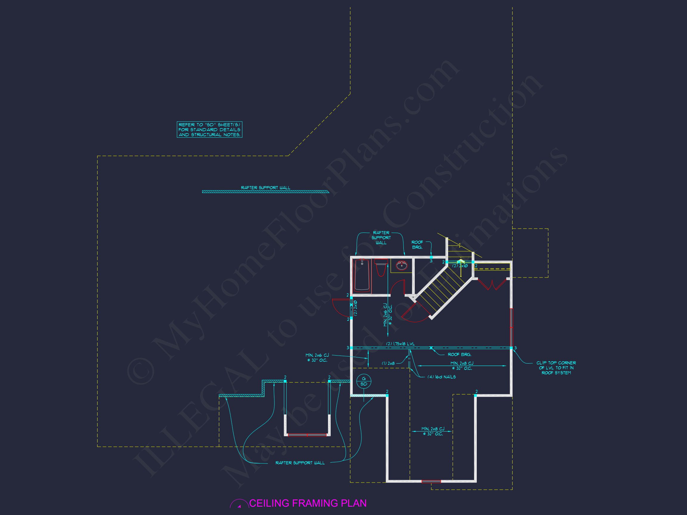 Traditional Craftsman house Plan with Detailed Floor Blueprint