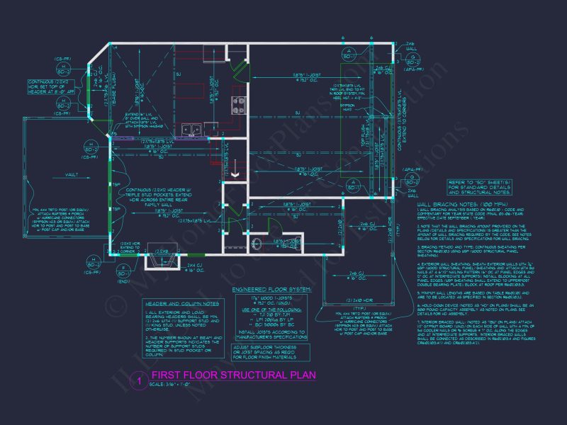 Traditional Craftsman house Plan with Detailed Floor Designs