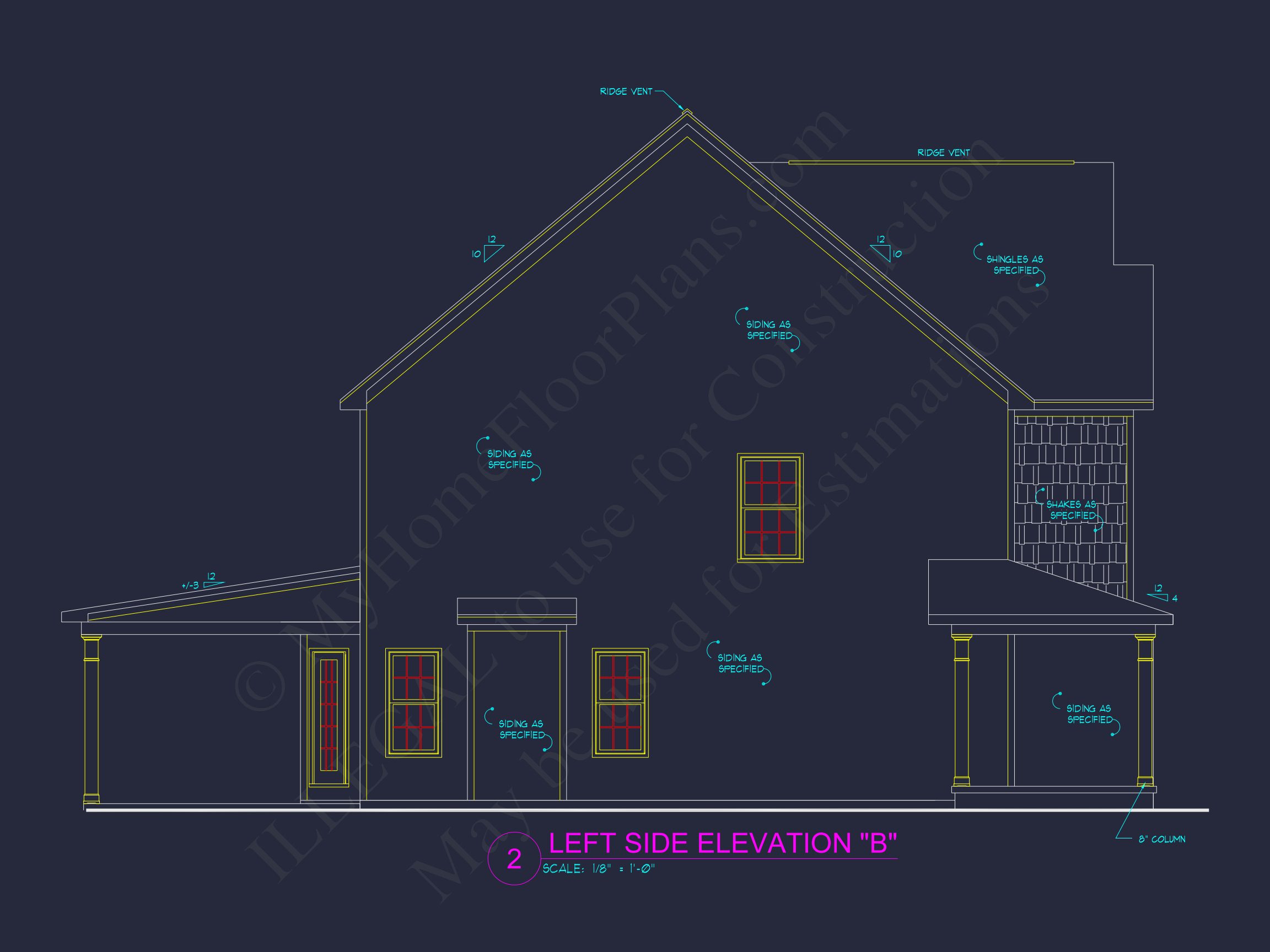 Traditional Craftsman house Plan with Detailed Floor Designs