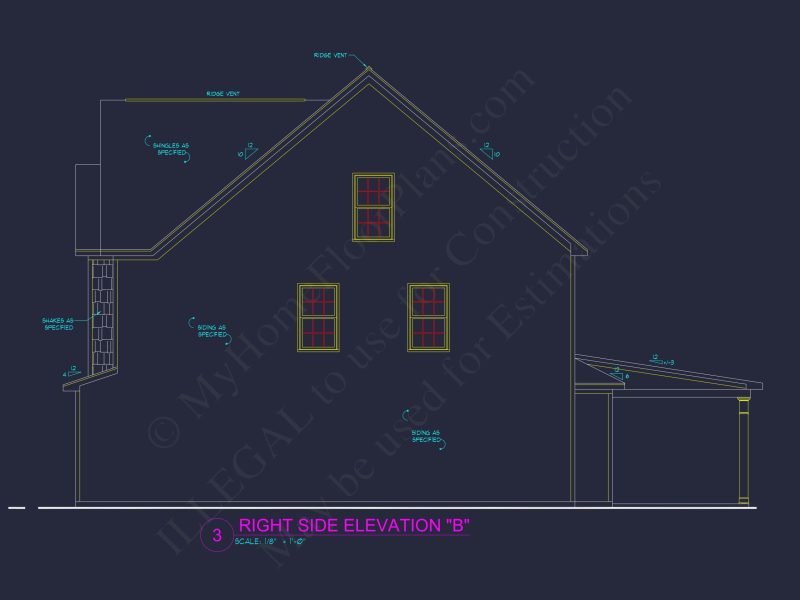 Traditional Craftsman house Plan with Detailed Floor Designs