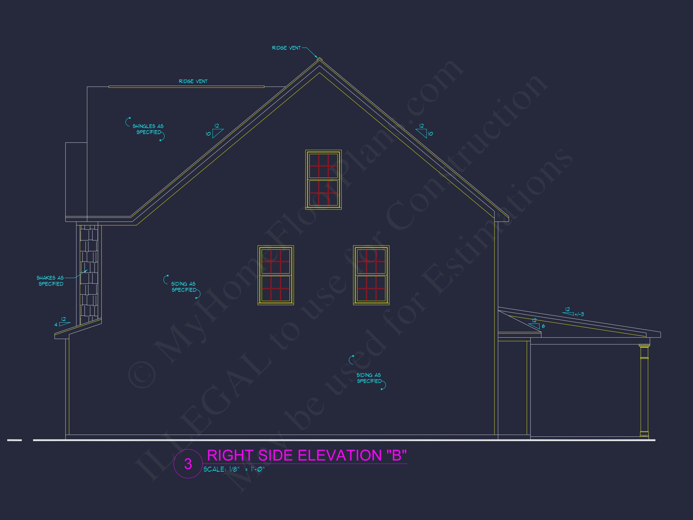 Traditional Craftsman house Plan with Detailed Floor Designs