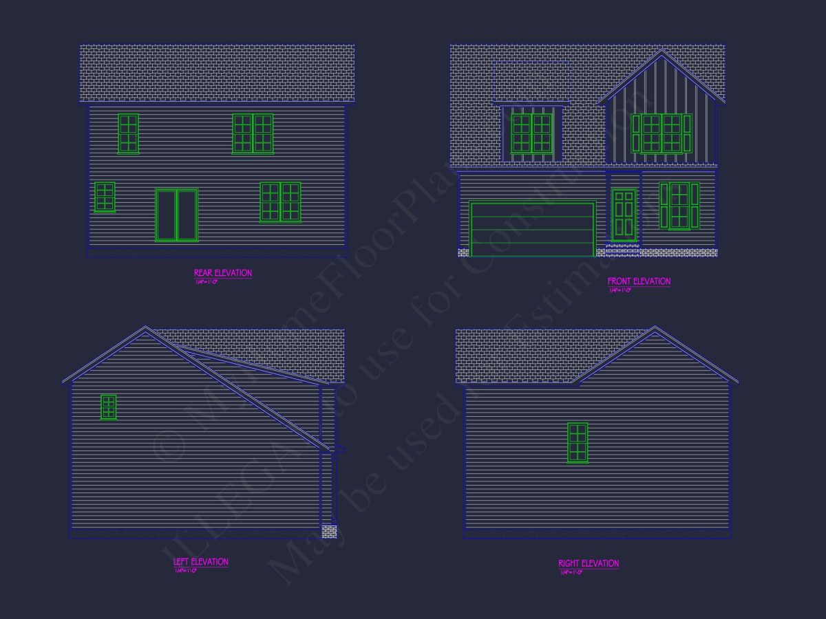Traditional Craftsman house Plan with Spacious Floor Layout