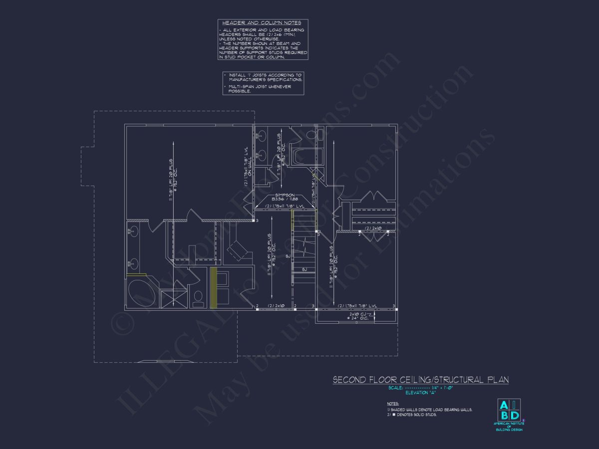 Traditional Craftsman house Plan with Spacious Floor Layout