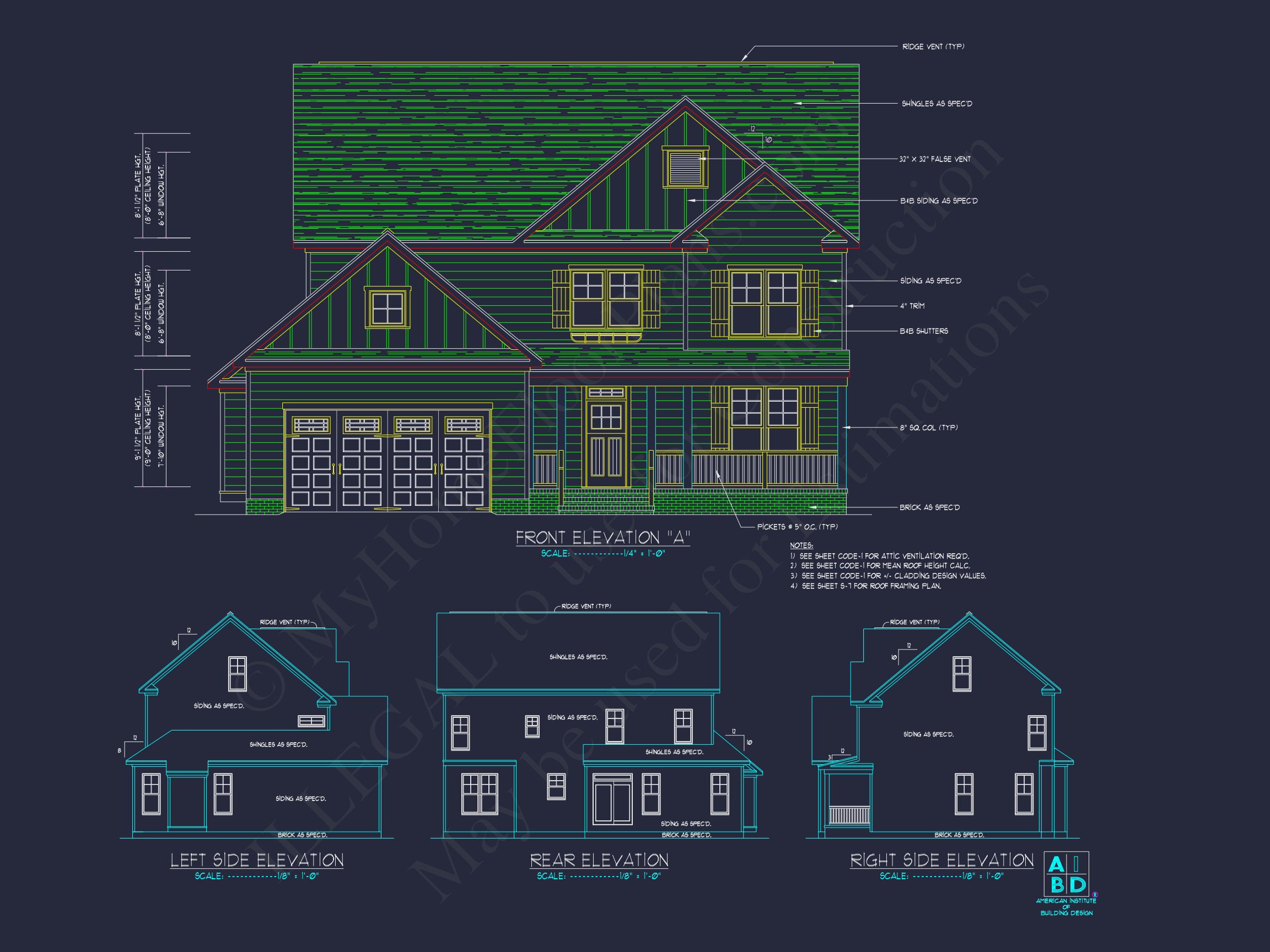 Traditional Craftsman house Plan with Spacious Floor Layout