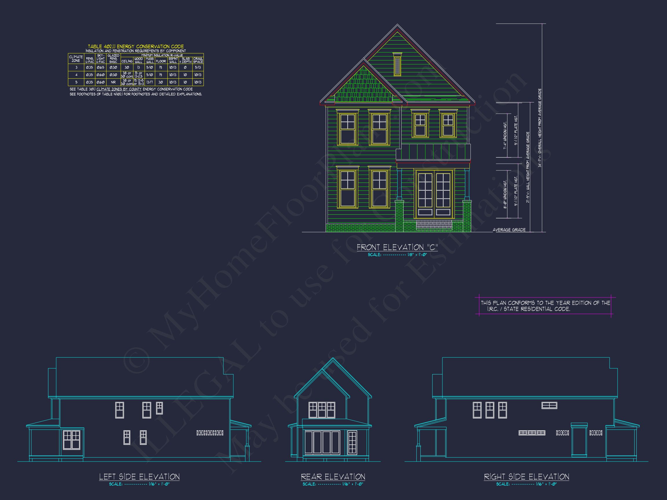 Traditional Craftsman house Plan with Detailed CAD Floor Designs