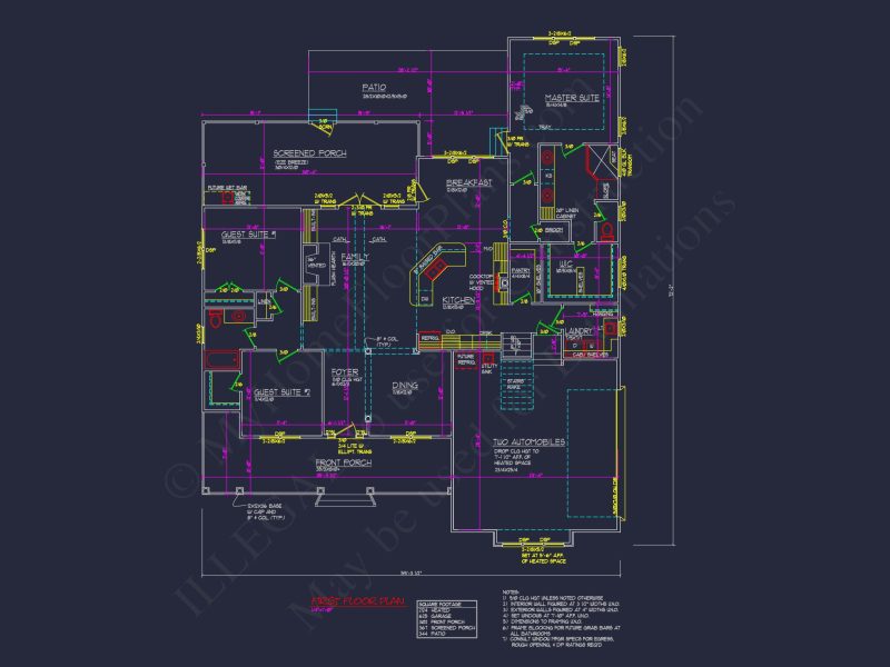 Traditional house Plan with 1 Story, CAD Designs & Floor Blueprint