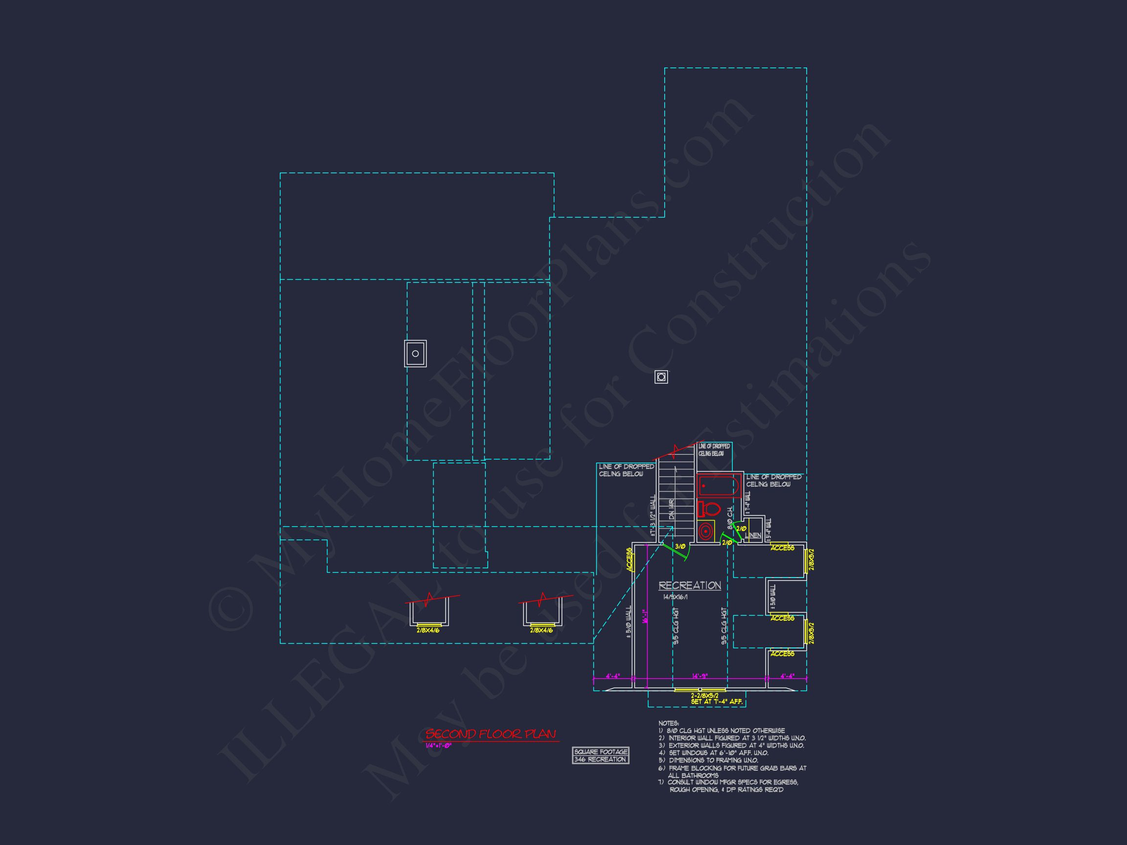 Traditional house Plan with 1 Story,CAD Designs & Floor Blueprint