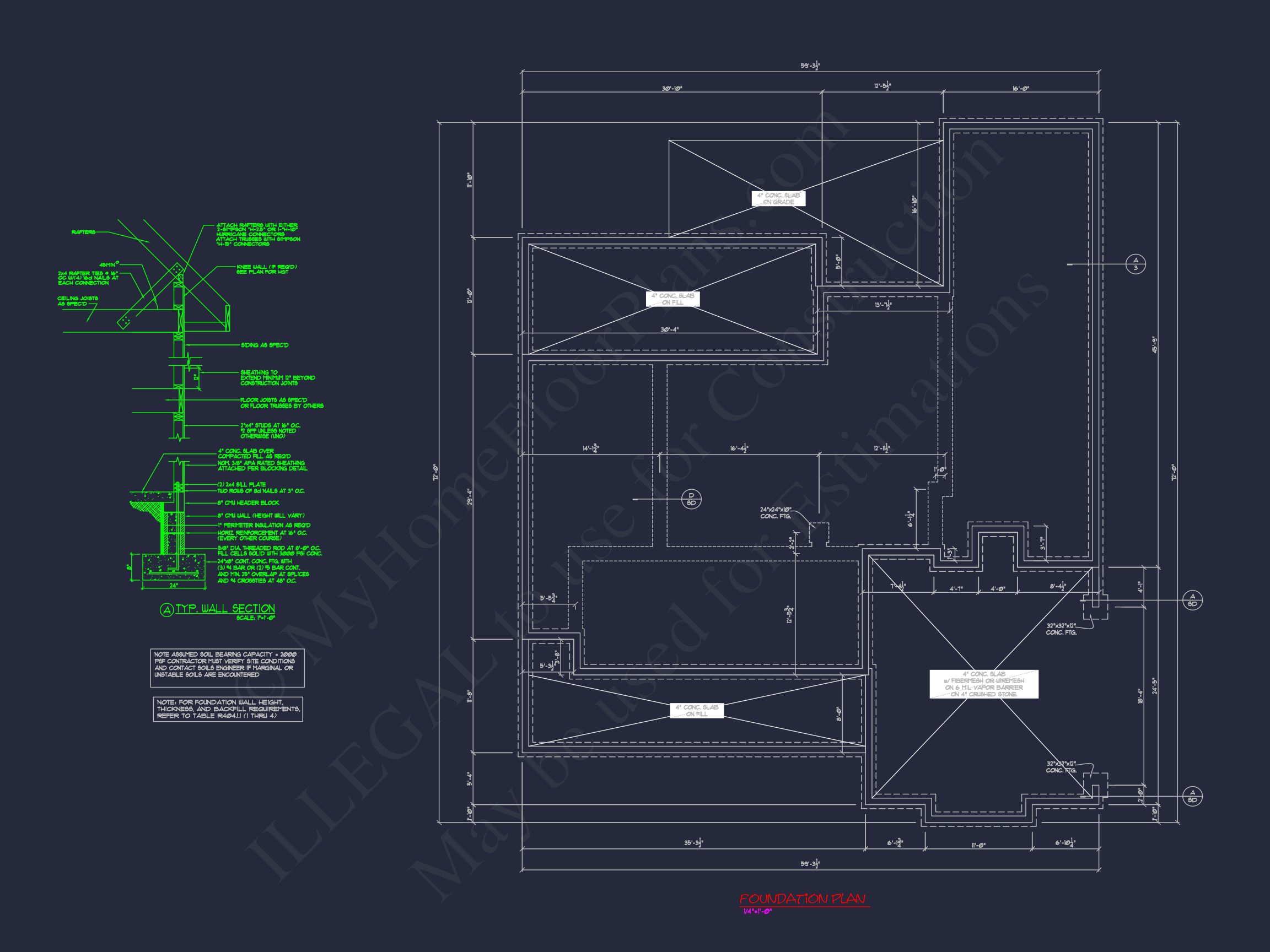 Traditional house Plan with 1 Story,CAD Designs & Floor Blueprint