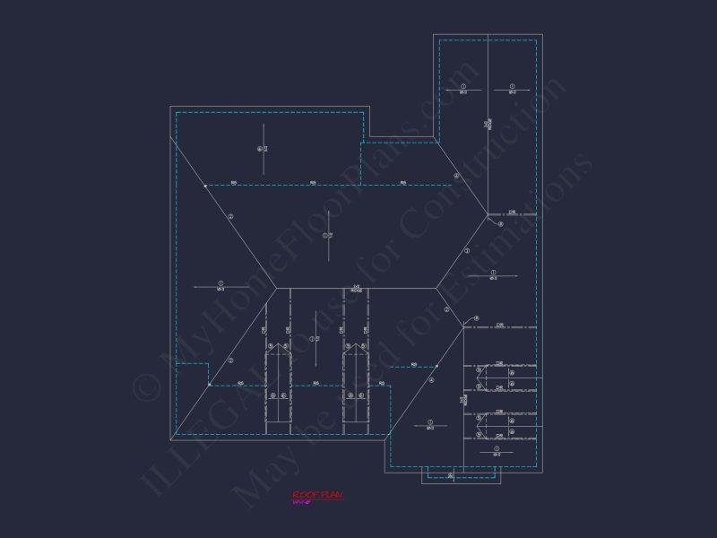 Traditional house Plan with 1 Story, CAD Designs & Floor Blueprint