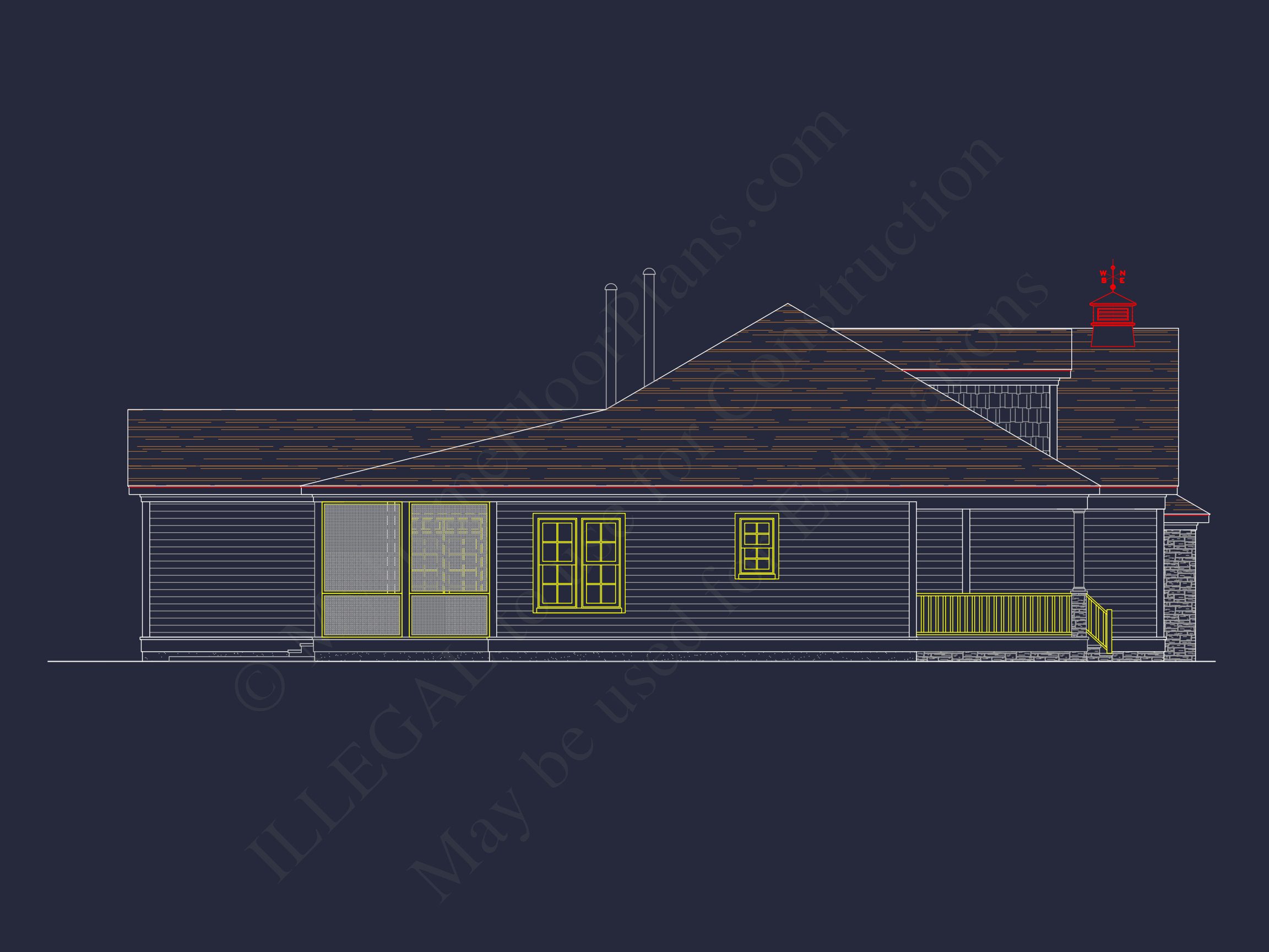 Traditional house Plan with 1 Story,CAD Designs & Floor Blueprint
