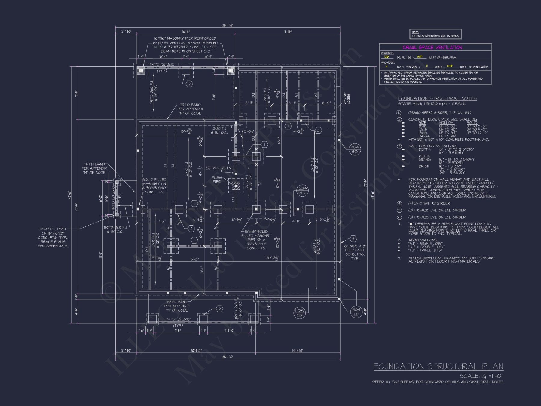 Traditional house Plan with 2 Stories - Blueprint and CAD Design
