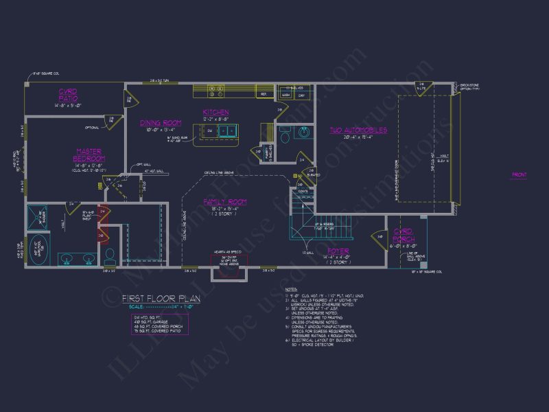 Traditional house Plan with 3 Bedrooms, CAD & Floor Designs