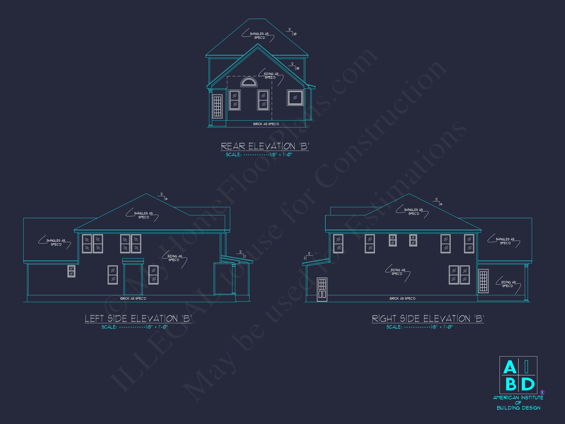 Traditional house Plan with 3 Bedrooms,CAD & Floor Designs