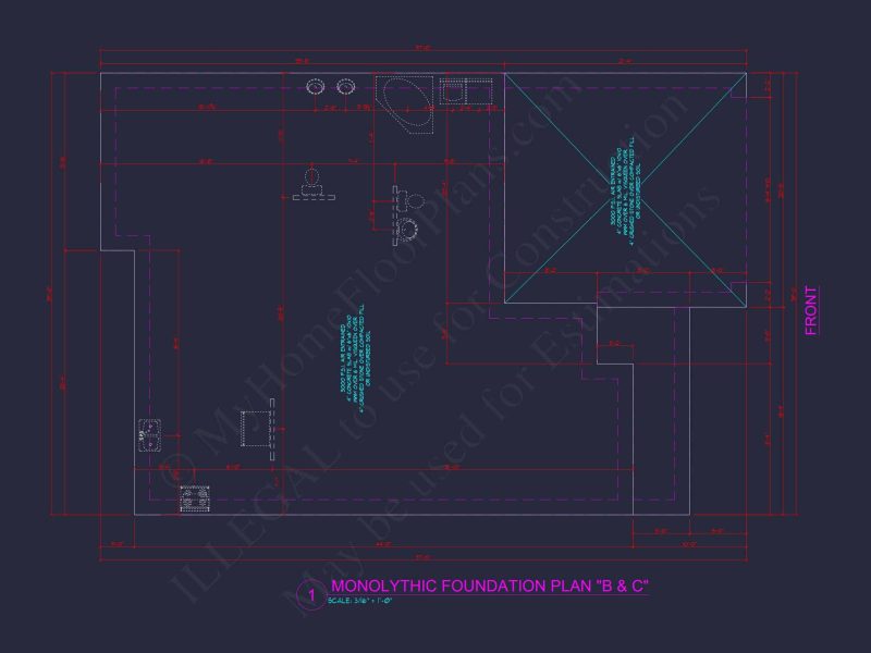 Traditional house Plan with 4 Beds, 2.5 Baths, and CAD Designs