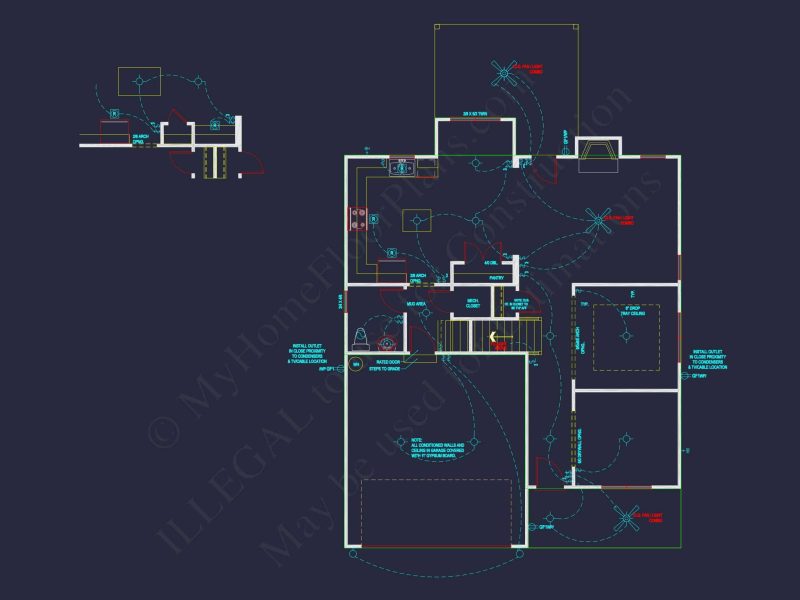 Traditional house Plan with Open Floor Blueprint Designs