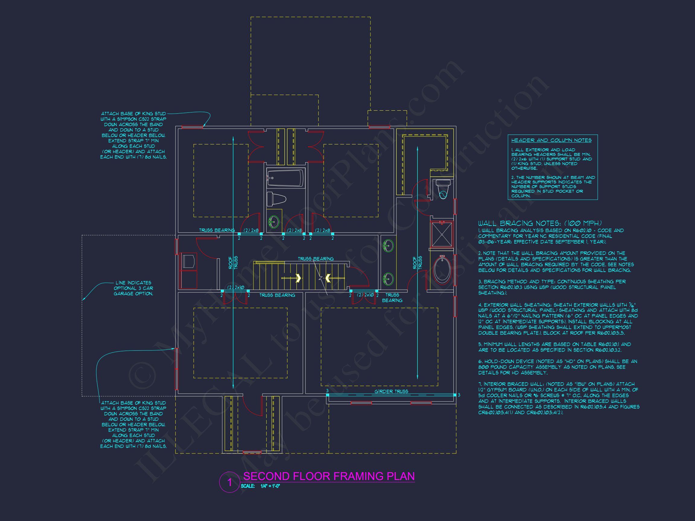 Traditional house Plan with Open Floor Blueprint Designs