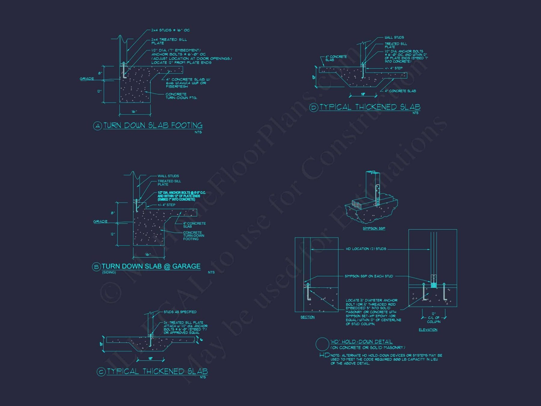Traditional house Plan with Open Floor Blueprint Designs