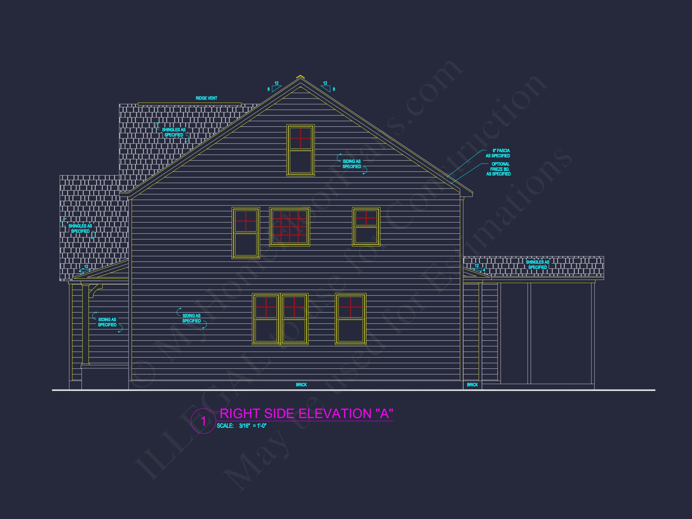 Traditional house Plan with Open Floor Blueprint Designs