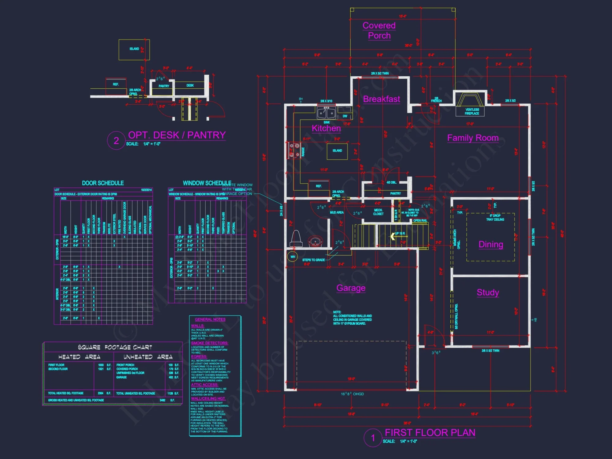Traditional house Plan with Open Floor Blueprint Designs