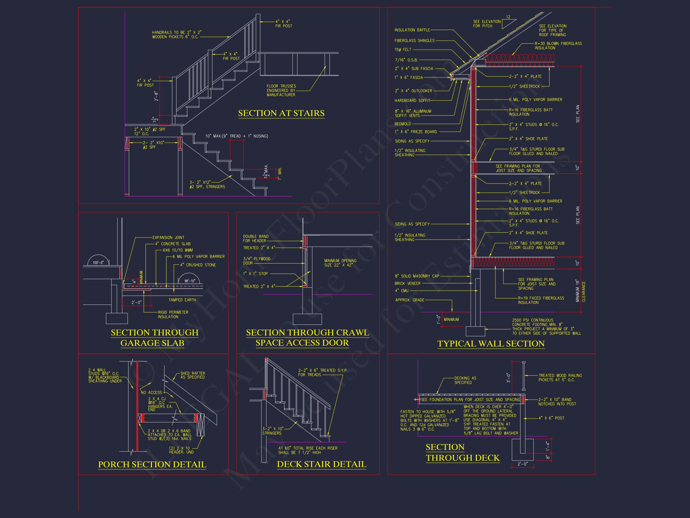 Traditional Ranch house Plan - 2539 Sq Ft - 4 Bed,3 Bath - Blueprint & CAD Designs