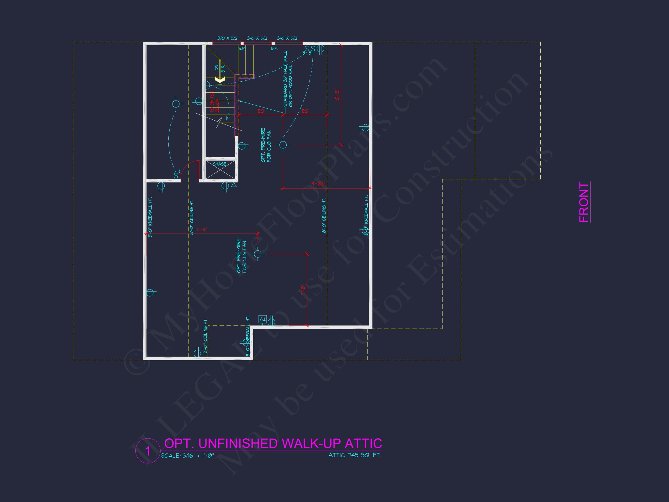 Two-Story house Plan with 4 Bedrooms,2.5 Baths,and Open Floor Plan