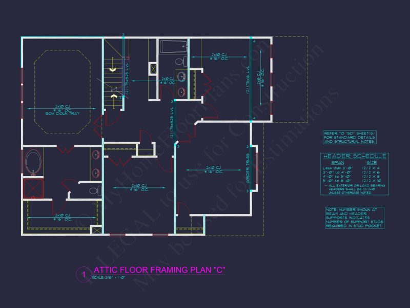 Two-Story house Plan with 4 Bedrooms, 2.5 Baths, and Open Floor Plan