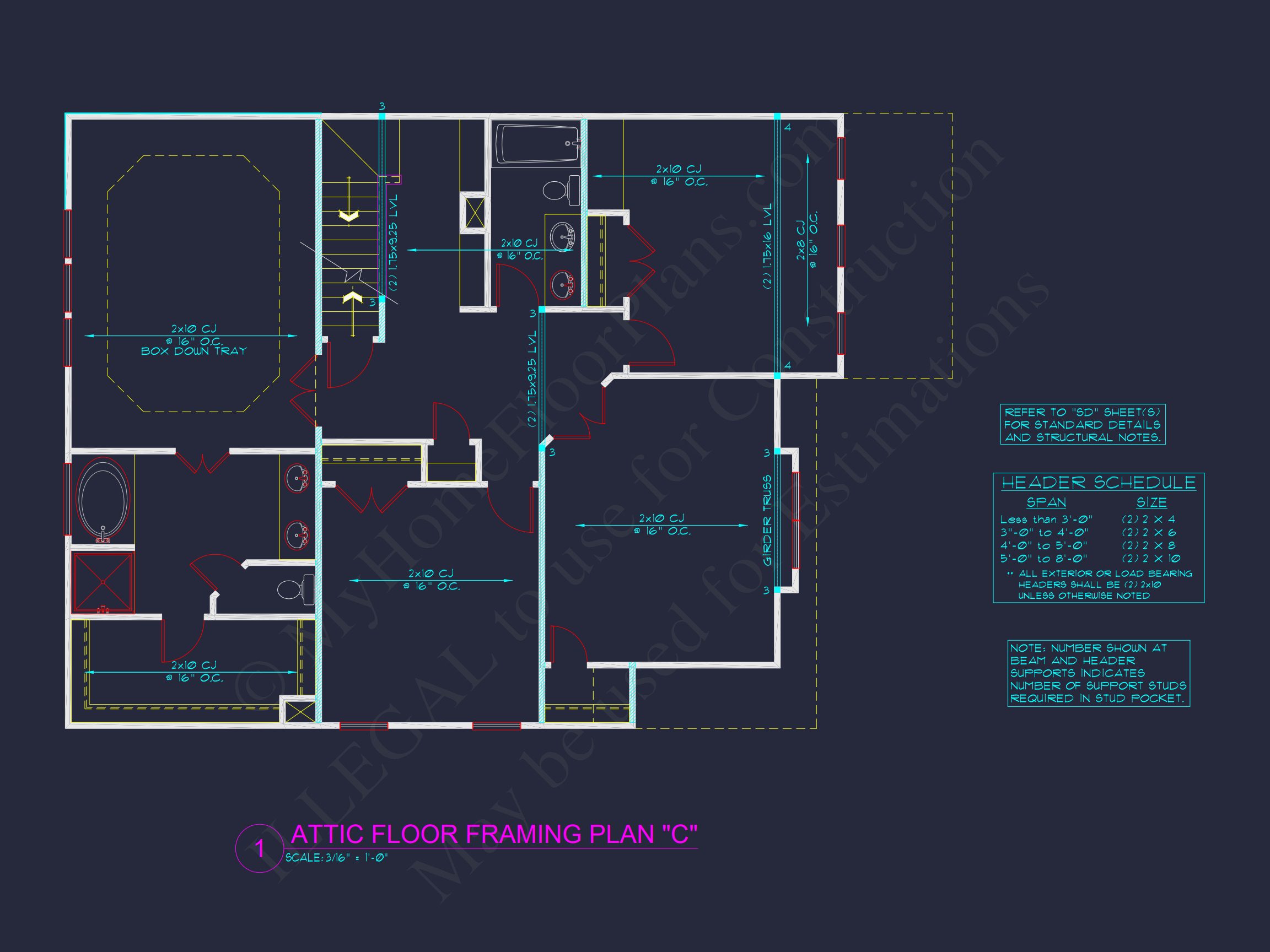 Two-Story house Plan with 4 Bedrooms,2.5 Baths,and Open Floor Plan
