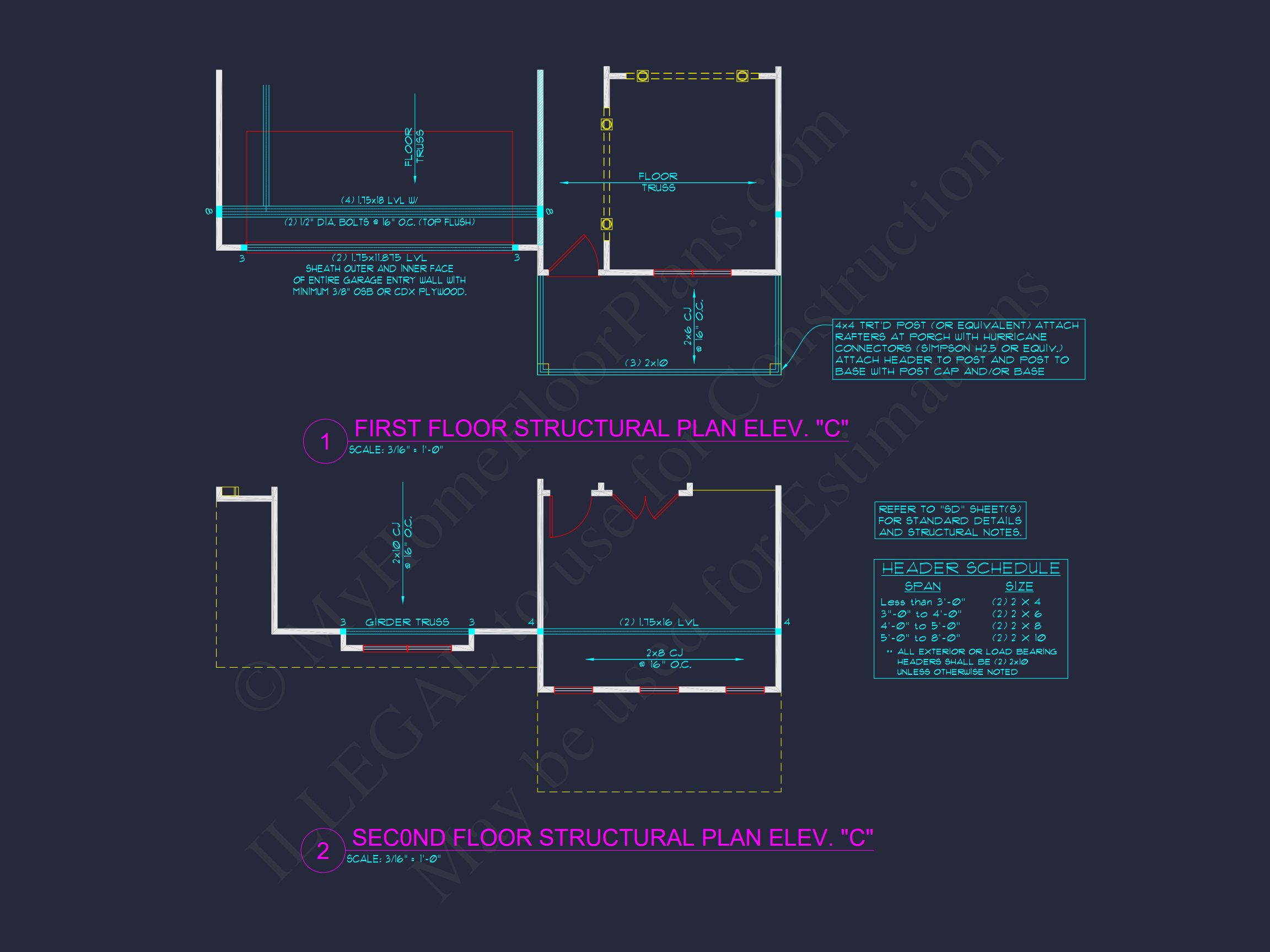 Two-Story house Plan with 4 Bedrooms,2.5 Baths,and Open Floor Plan