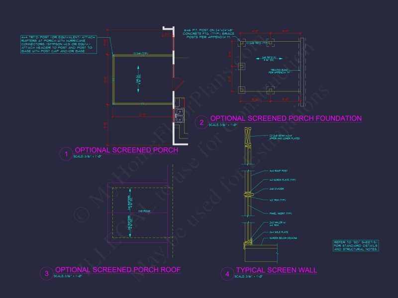 Two-Story house Plan with 4 Bedrooms, 2.5 Baths, and Open Floor Plan