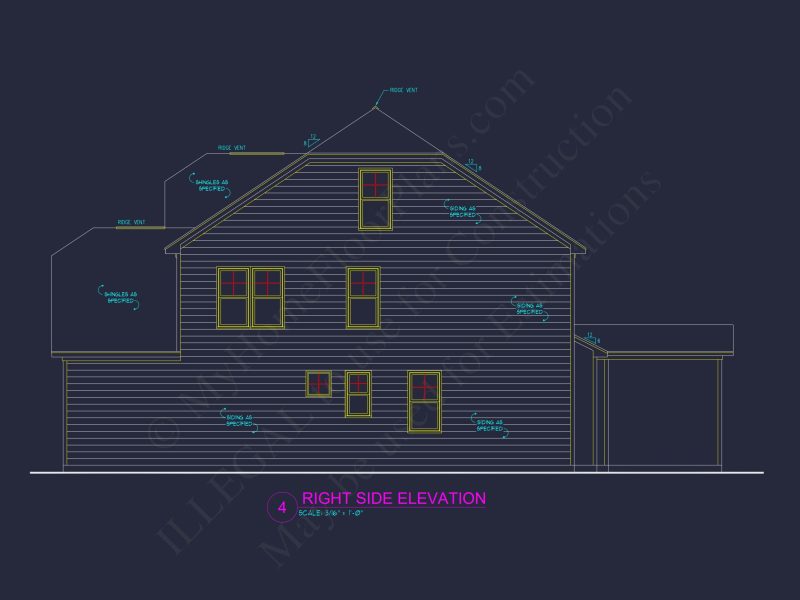 Versatile house Plan with CAD Designs